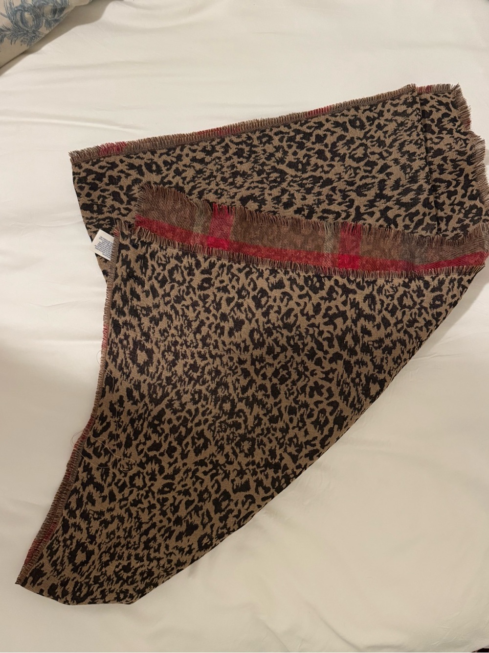 Lucky Brand Leopard Knit Scarf